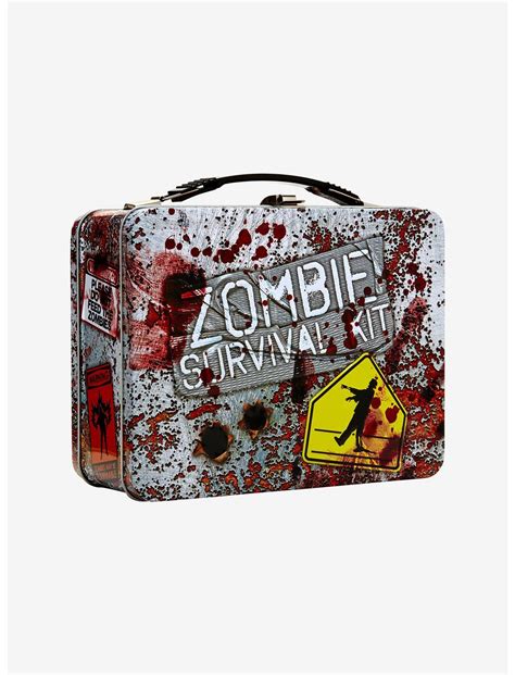 Zombie Survival Kit Metal Lunchbox 